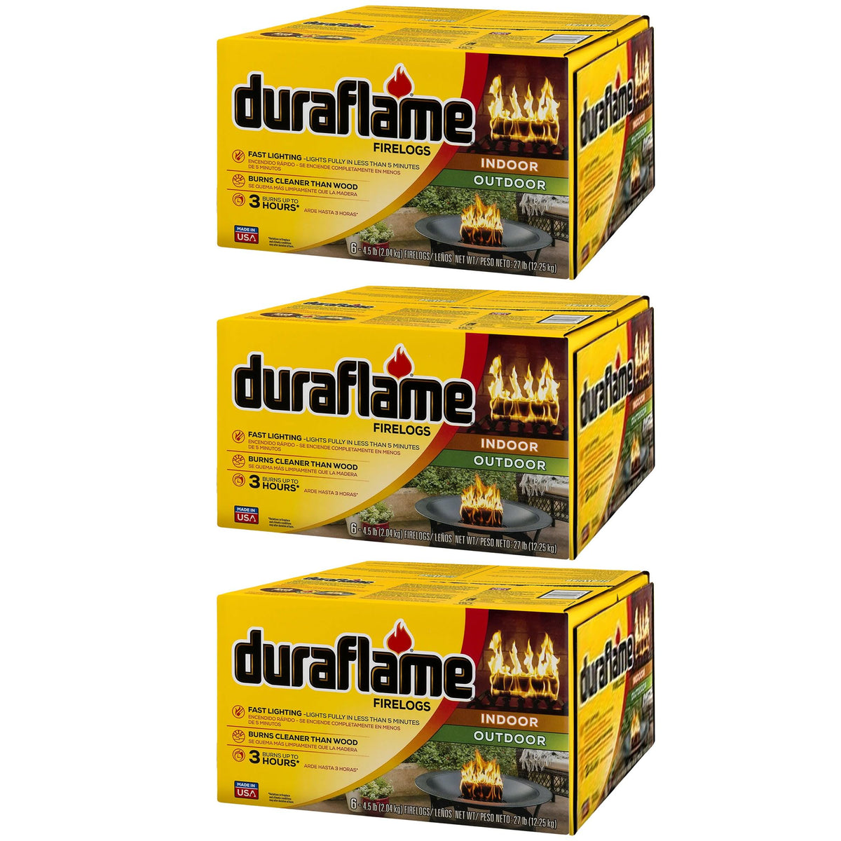 Duraflame Quick Light Fire Log 4.5 lb 18-Pack
