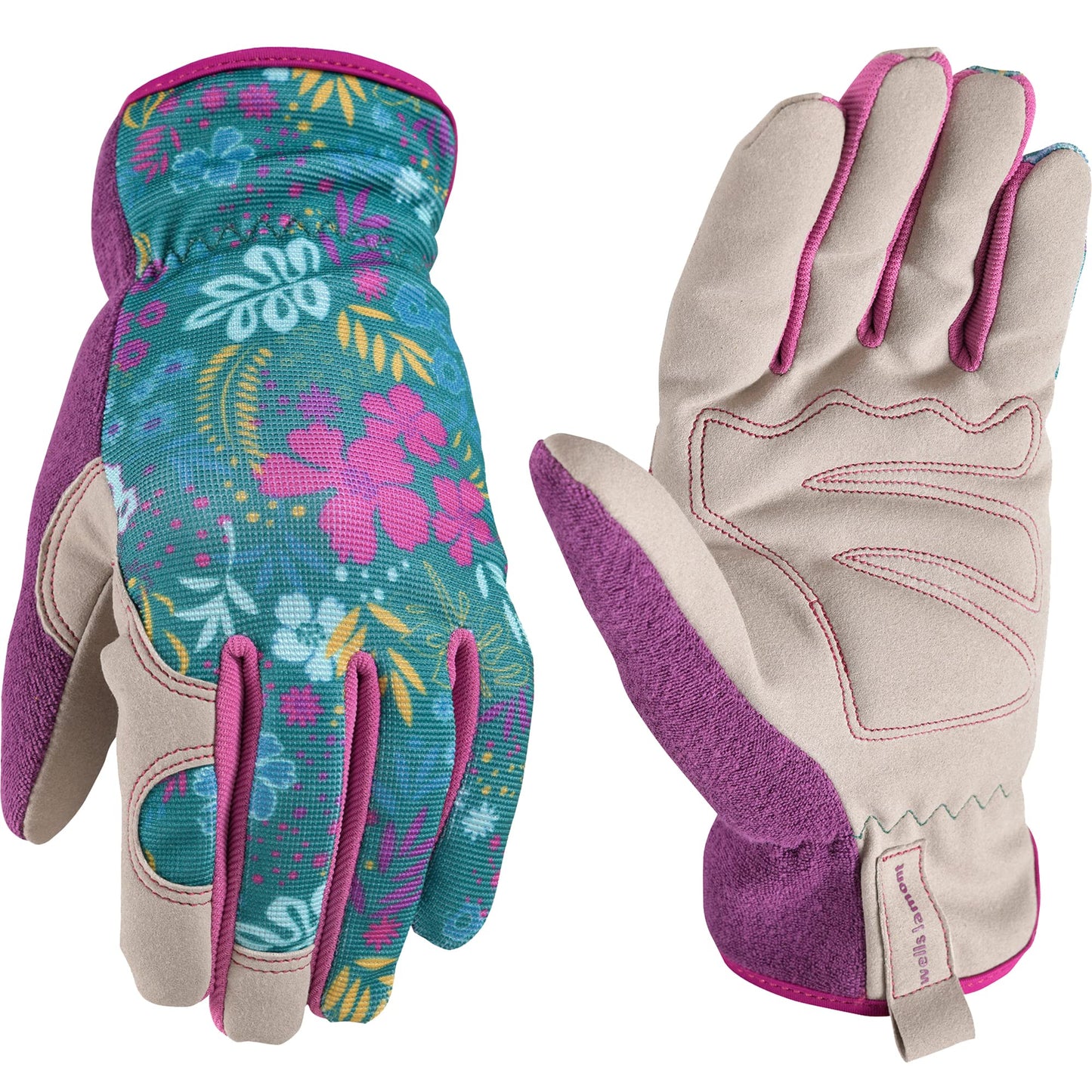 Wells Lamont Women's Botanical Work Gloves Large