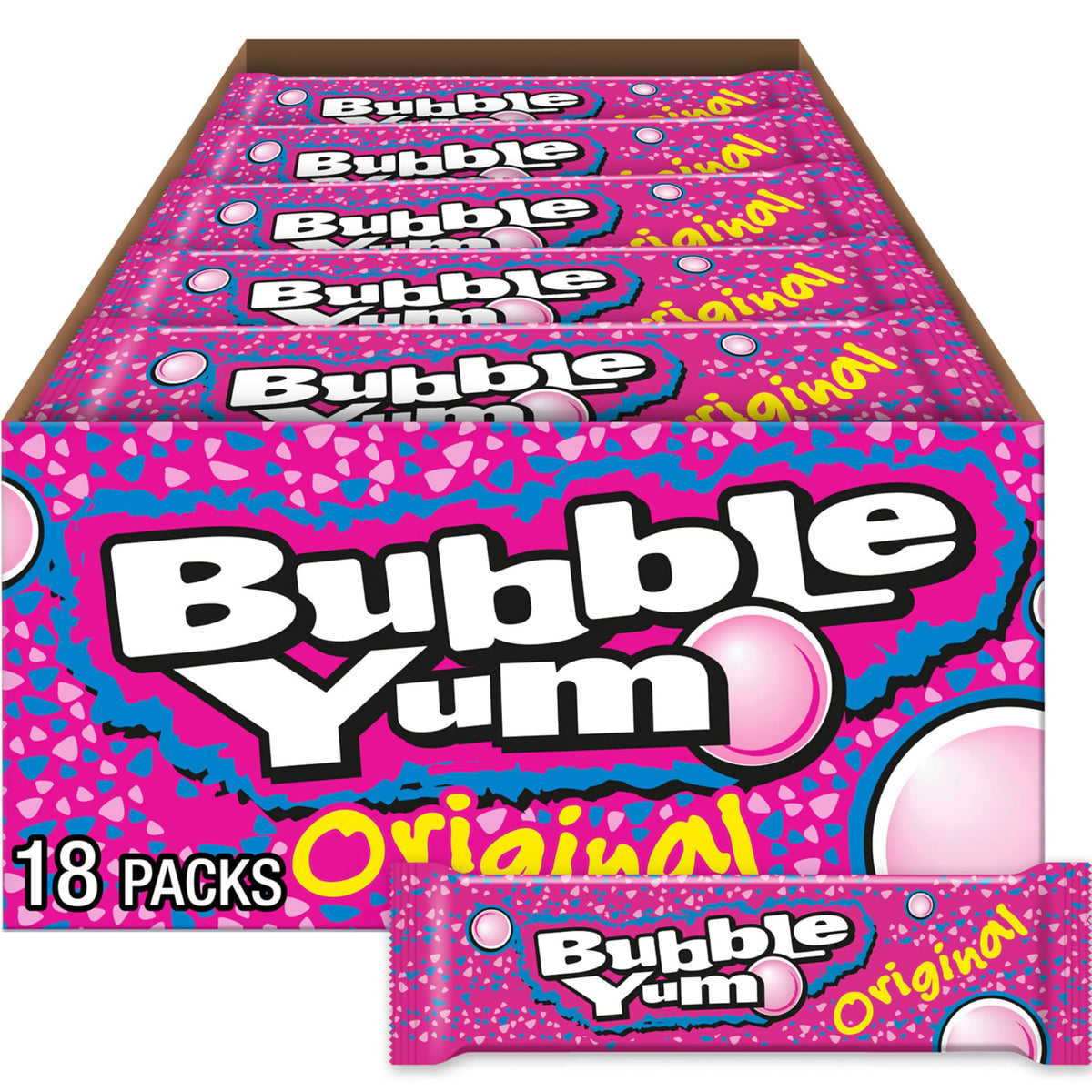 Bubble Yum Original Gum 5-Piece 1.4 oz 18-Pack