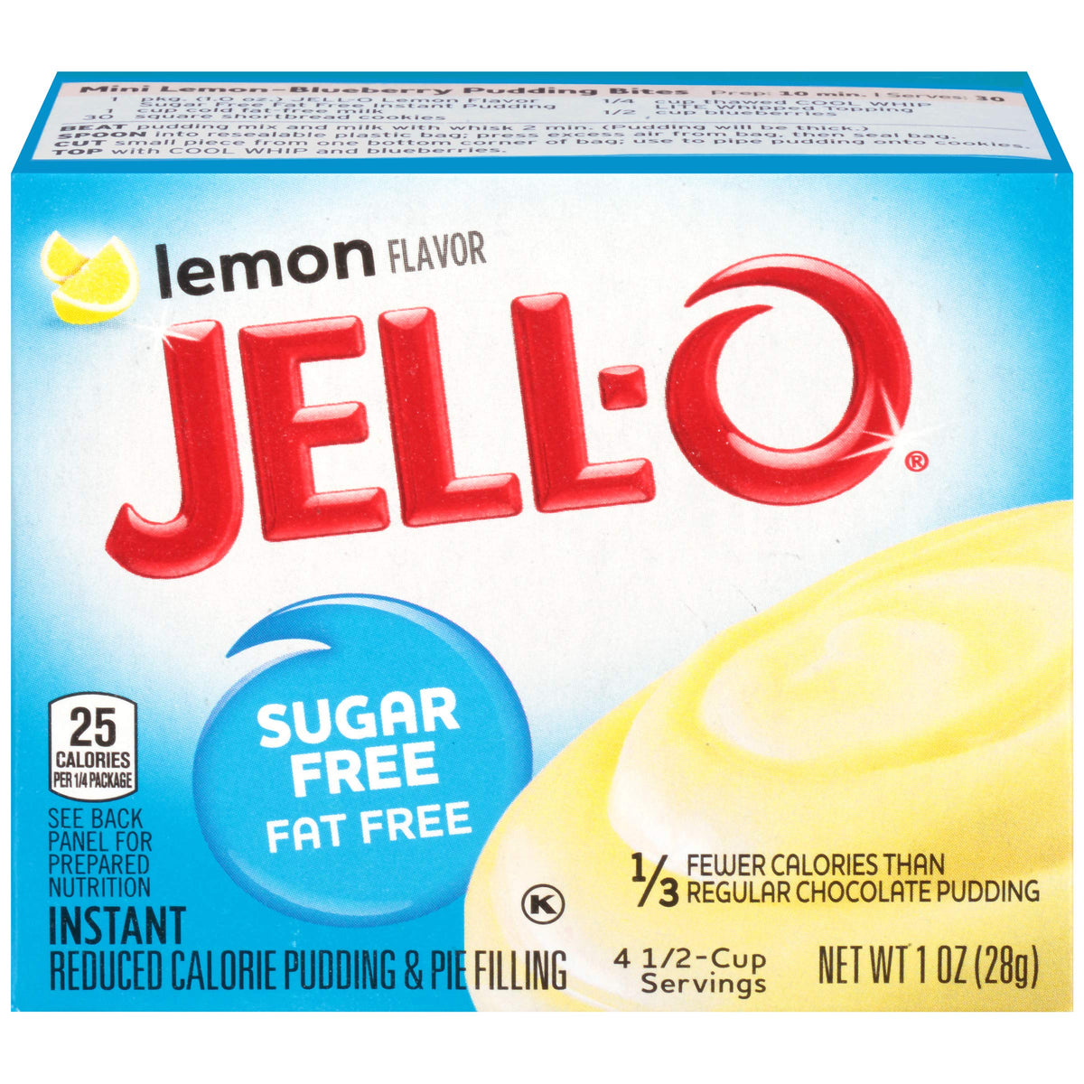 Jell-O Lemon Pudding Sugar Free Fat Free 1oz