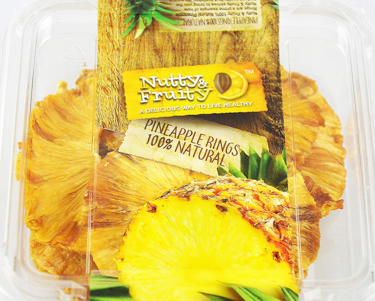 Nutty and Fruity Dried Pineapple Rings 4.5oz