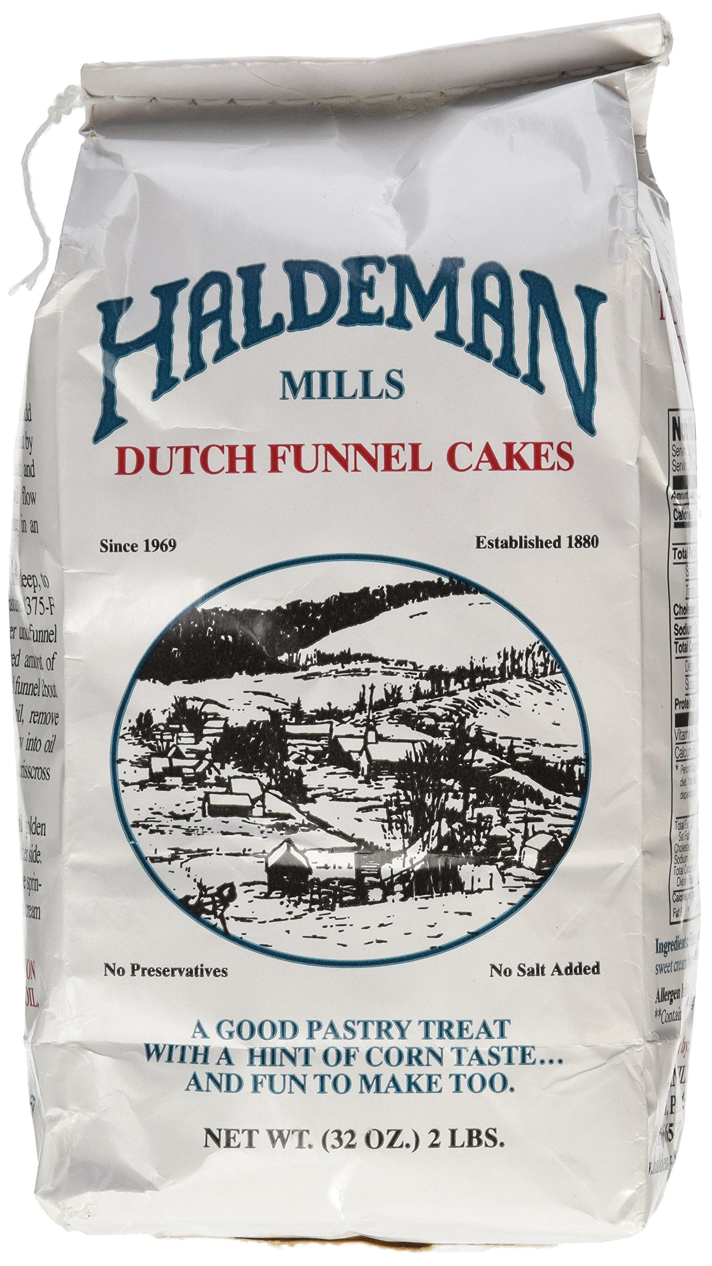 Haldeman Mills Dutch Funnel Cake Mix, 32 Ounce (Pack of 1)