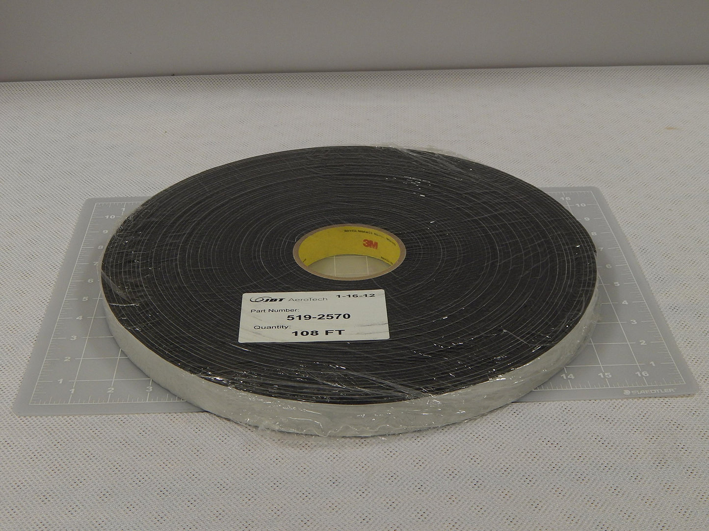 3M Vinyl Foam Tape 4508 Black 1in x 36yd