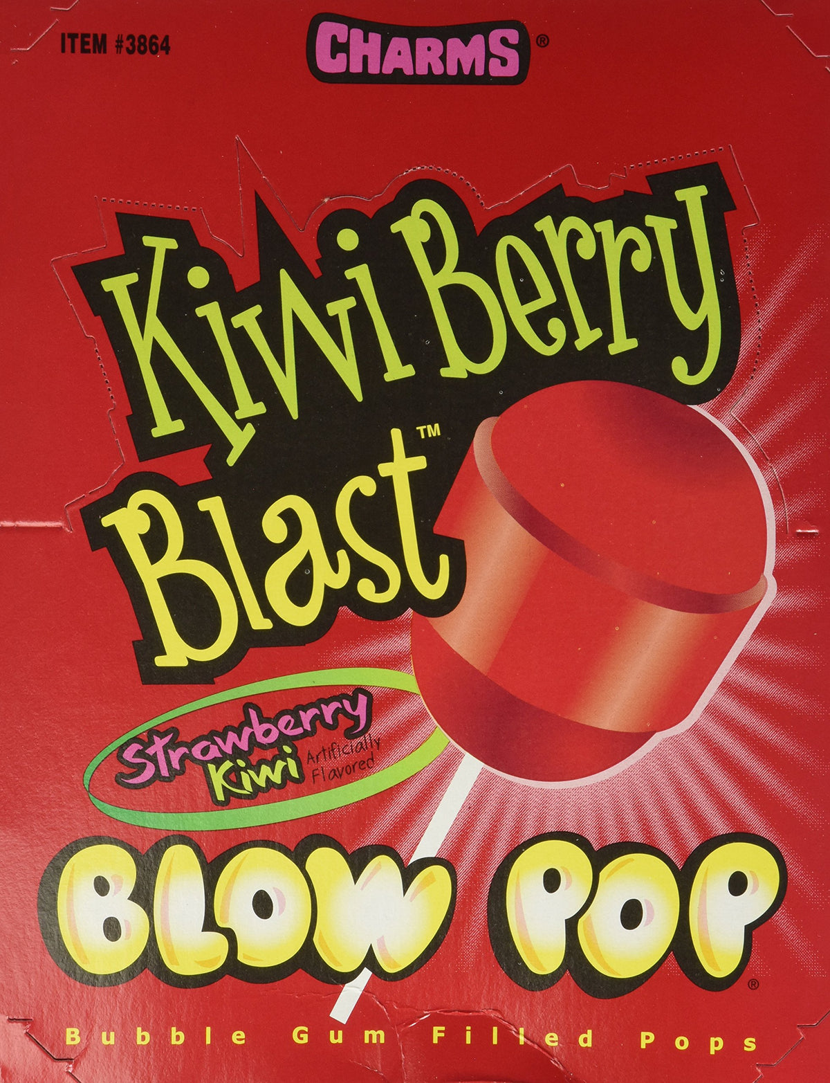 Charms Blow Pop Kiwi Berry Blast 48ct