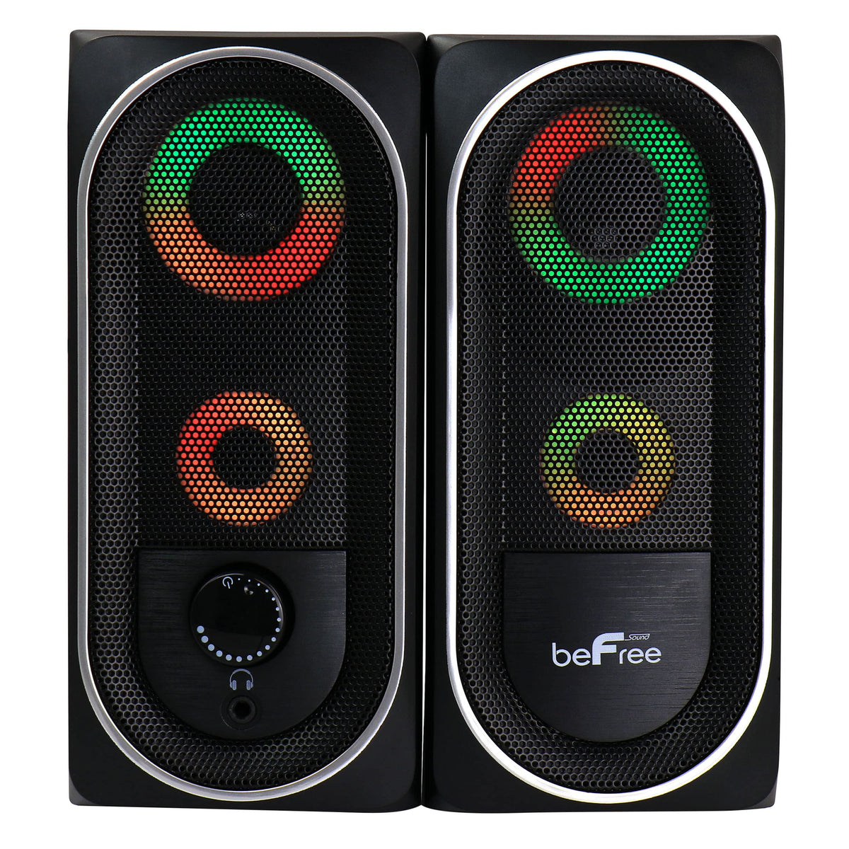 beFree Sound 2.0 Computer Gaming Speakers Black