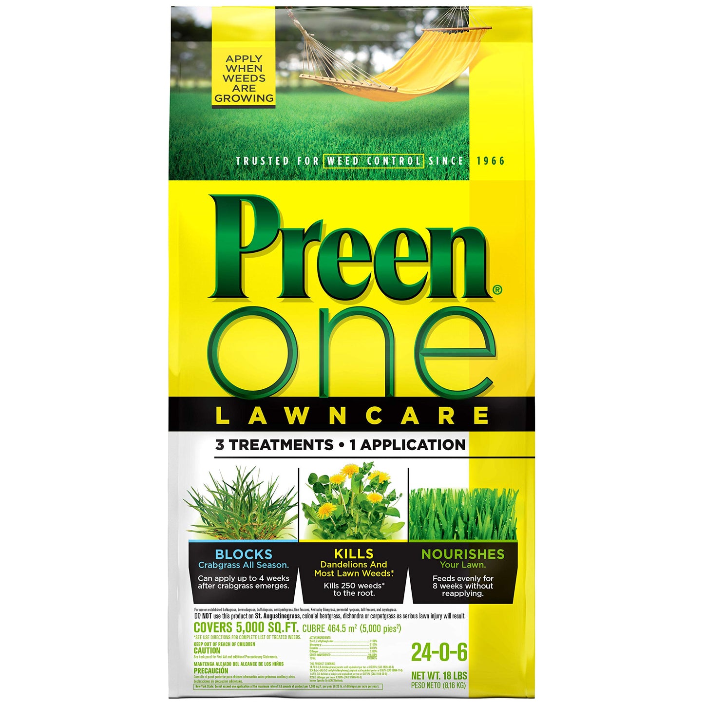 Preen One Lawncare 18 lb Bag (5000 sq. ft.)
