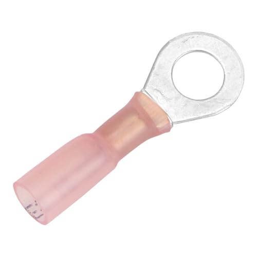 Pacer Heat Shrink Ring Terminal 22-18 AWG TE18-14R-100