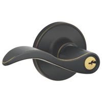 J Series Seville Keyed Door Lever Finish: Aged Bronze