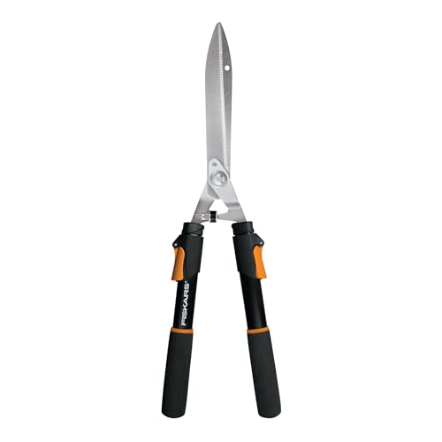 Fiskars Power-Lever Hedge Shears 8.5in, 25–33in Telescopic
