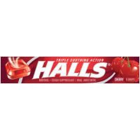 Halls Cherry Flavored Cough Drops 9ct Stick