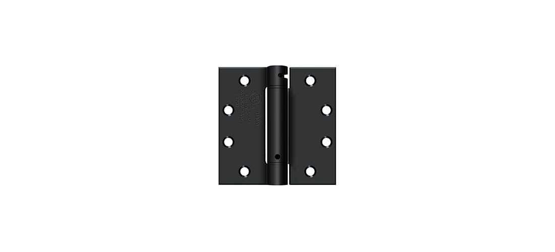 Deltana DSH45U1B 4-1/2" x 4-1/2" Spring Hinge