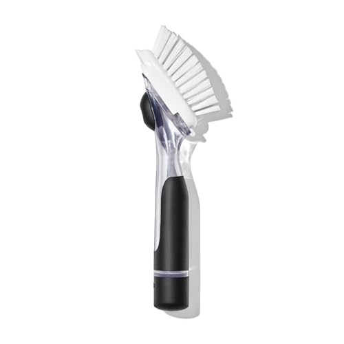 OXO Good Grips Soap Dispensing Dish Scrub Brush, Cleaning Brush for Kitchen