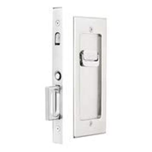 Emtek Modern Rectangular Privacy Pocket Door Mortise Lock Satin Black