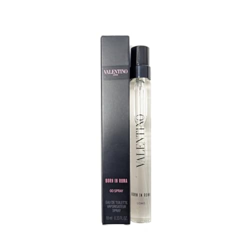 Valentino Uomo Born in Roma for Men 0.33 oz Eau de Toilette Go Spray