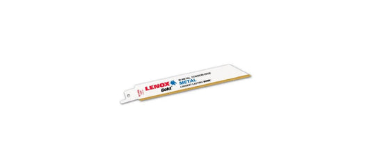 Lenox 21067-614GR 6" x 3/4" x 0.035" 14-TPI Gold Power Arc Curved Metal Cutting Reciprocating Saw Blade 5 per Package
