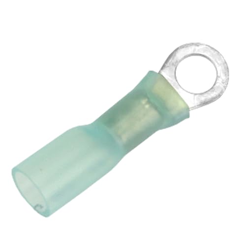 Pacer 16-14 AWG Heat Shrink Ring Terminal #10 100-Pack