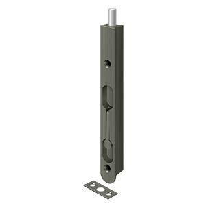 Deltana 7FBZ15A 7" Flush Door Bolt, Antique Nickel