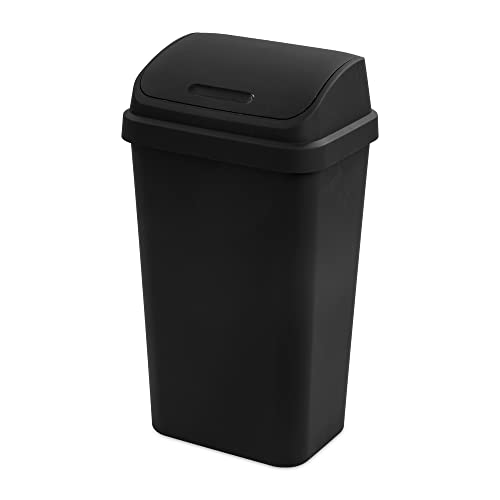 STERILITE WASTEBASKET BLK 13 G
