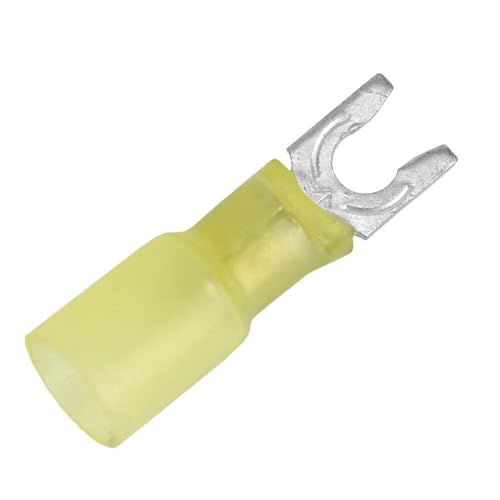 Pacer 12-10 AWG Heat Shrink Spade Terminal #8 100-Pack