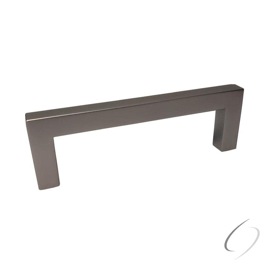 Pride Modern Square Cabinet Pull 4-1/4" Dark Pewter