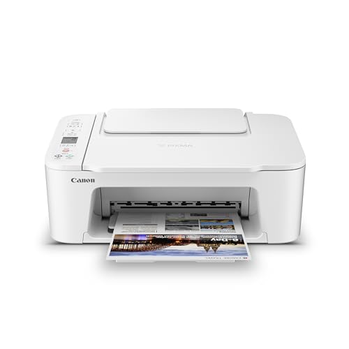 Canon PIXMA TS3720 Wireless All-in-One Printer, White