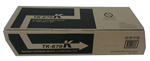 Kyocera 1T05JN0CS0 Model TK-879K Black Toner Cartridge For use with Kyocera/Copystar CS-550c, CS-650c, CS-750c, TASKalfa 550c, 650c and 750c Color Multifunction Laser Printers