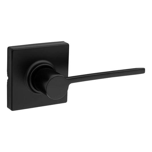 Kwikset Ladera Passage Door Lever Matte Black