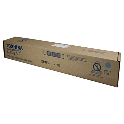 Toshiba T-FC65-C TFC65C E-Studio 5540C 6540C 6550C Printers Toner Cartridge (Cyan) in Retail Packaging