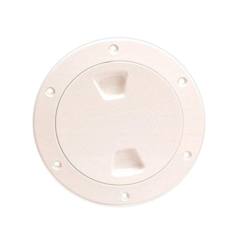 Beckson 4" Screw-Out Deck Plate Beige