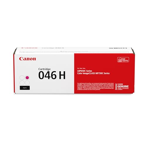 Canon Genuine 046 Magenta Toner Cartridge High Capacity Compatible with LBP654Cdw, MF731Cdw, MF733Cdw, MF735Cdw