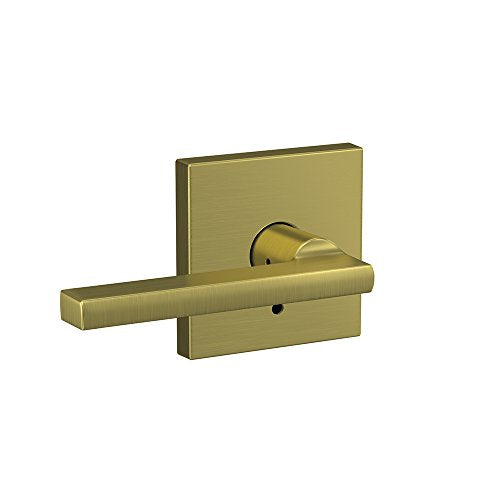 Schlage Latitude Lever FC21 LAT 608 COL Satin Brass