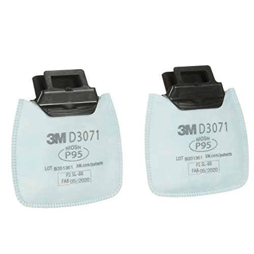 3M P95 Respirator Filter D3071, 1 Pair