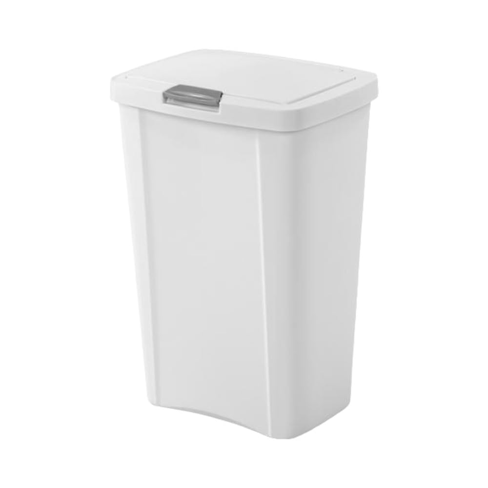 Triplenet Pricing 10458004 Touch Can, White, 13 Gallon