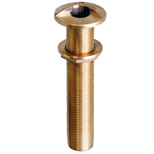 GROCO 3/4" Bronze Extra Long Thru-Hull Fitting w/ Nut