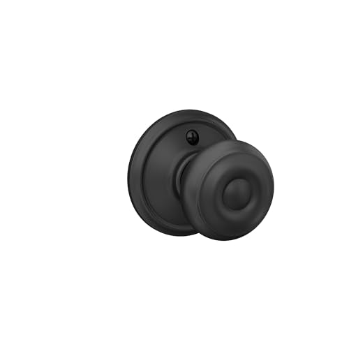 Schlage Georgian F170 GEO 622 Dummy Door Knob, Matte Black