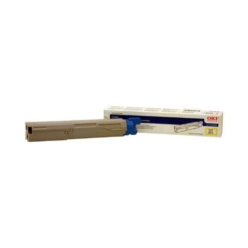 OKI 43459401 43459401 Toner (Type C8), 1000 Page-Yield, Yellow