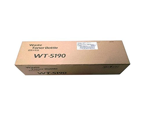 Kyocera 1902R60UN0 Model WT-5190 Waste Toner Bottle; Compatible TASKalfa 306ci, TASKalfa 307ci, TASKalfa 308ci, TASKalfa 356ci and TASKalfa 358ci Printers; Up to 44000 Pages