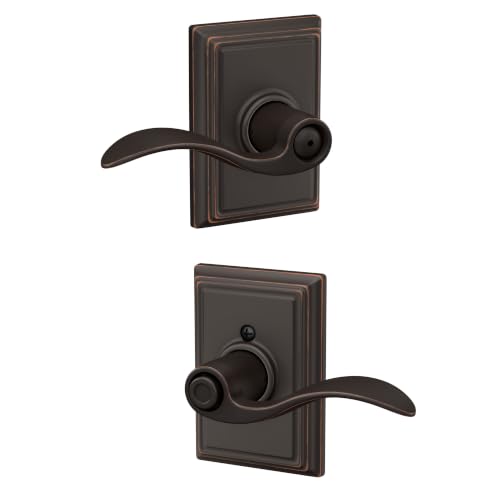 Schlage Accent F40 ACC 716 Addison Privacy Door Lever