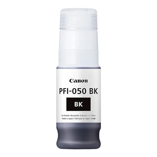 Canon Genuine PFI-050 BK Black Ink Cartridge, Compatible with imagePROGRAF TC-21 and TC-20 Series Printers