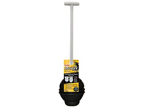 99-4A 99-1AM Beehive Max Universal Fits All Old and New Powerful Plunge-Easy Grip T-Handle-Made in USA Toilet Plunger, 6-1/2 in. x 6-1/2 in, Black 994A
