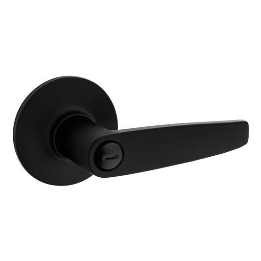 Kwikset Safelock SL4000WI-514 Winston Lever Matte Black