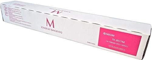 KYOCERA 1T02NDBUS0 Model TK-8517M Magenta Toner Cartridge for use Copystar CS-5052ci, CS-6052ci, TASKalfa 5052ci and 6052ci Color Multifunctional Printers