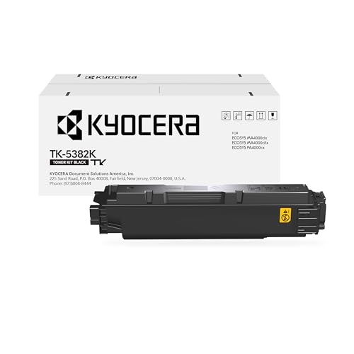 KYOCERA TK-5382K Black Toner Cartridge for ECOSYS MA4000cifx / MA4000cix / PA4000cx Model Laser Printers (1T02Z00US0)