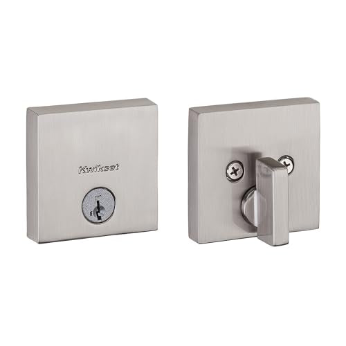Kwikset Downtown Deadbolt Lock Satin Nickel