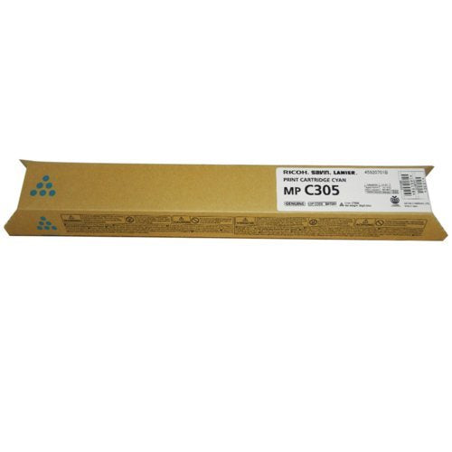 Ricoh 842122 Cyan Toner Cartridge. MPC305. Yield: 4,000 pgs. Same as 841591.
