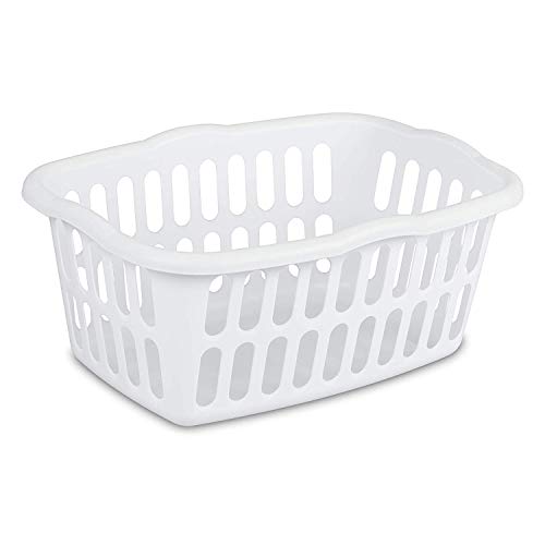 Sterilite Rectangular Laundry Basket 1.5 Bushel White
