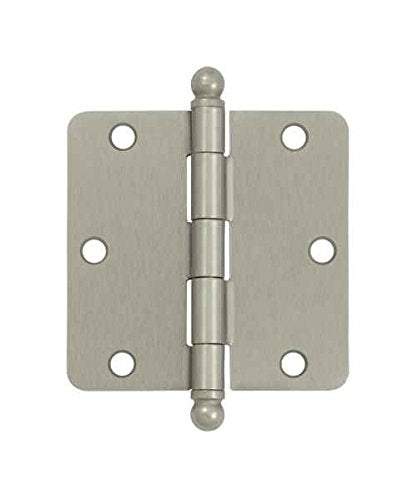Deltana 3.5 x 3.5 in. Radius Steel Hinge Set, Oil Rubbed Bronze