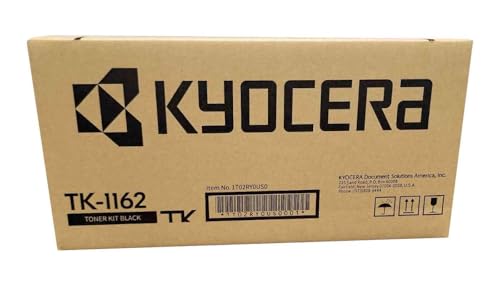 KYOCERA TK-1162 Black Toner Cartridge for P2040dw / P2040dn Model Laser Printers (1T02RY0US0)