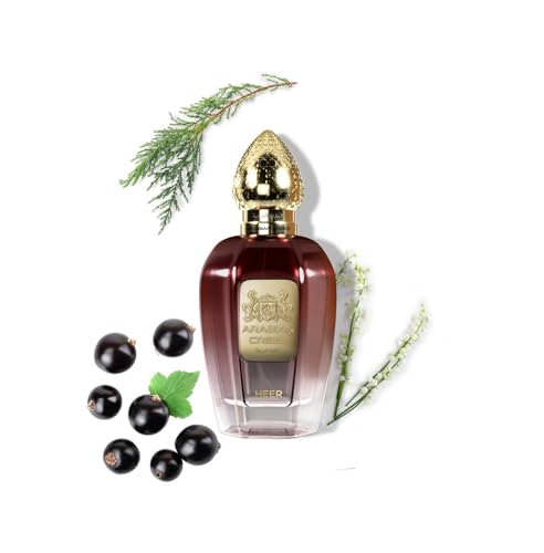 Arabian Crest Dubai Heer Eau de Parfum 100ML - Floral Woody Musk Perfume for Unisex Long-Lasting Romantic Scent with Grapefruit, Cedar, Vegan, Paraben-Free Fragrance From France ?
