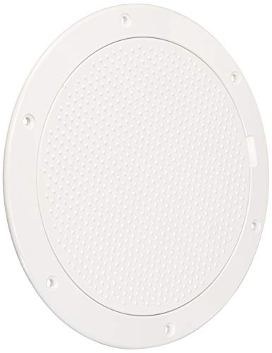 Beckson DP63-W Pry-Out Deck Plate, 1 Pack, White